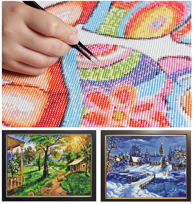5D DIY Diamond Embroidery Mosaic Landscape Art Kits Home Etsy