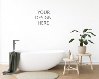 Bathroom Mockup Bath Mockup Bathroom Mock Up Mockup Etsy