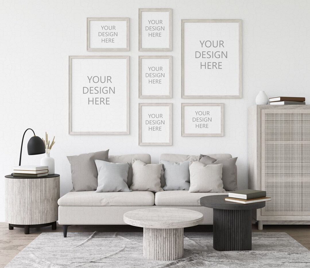 Mockup Frames Gallery Wall Mockup Digital Frames Mockup in - Etsy