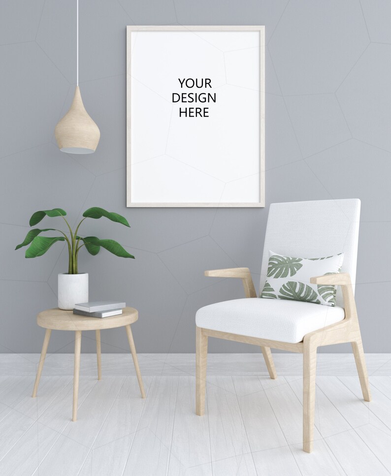 Download Vertical wooden frame mockup styled frame minimalist frame | Etsy