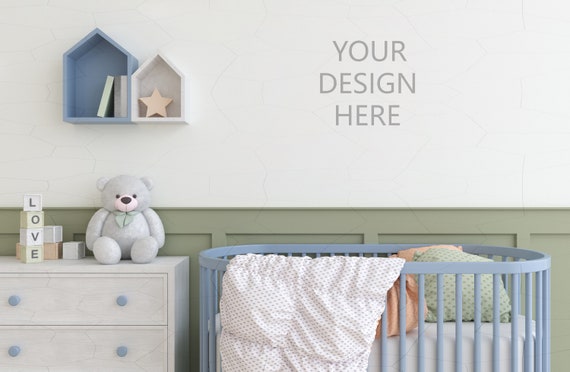 Mockup For Your Frames Or Wallpaper Mockup Nursery Interior Etsy