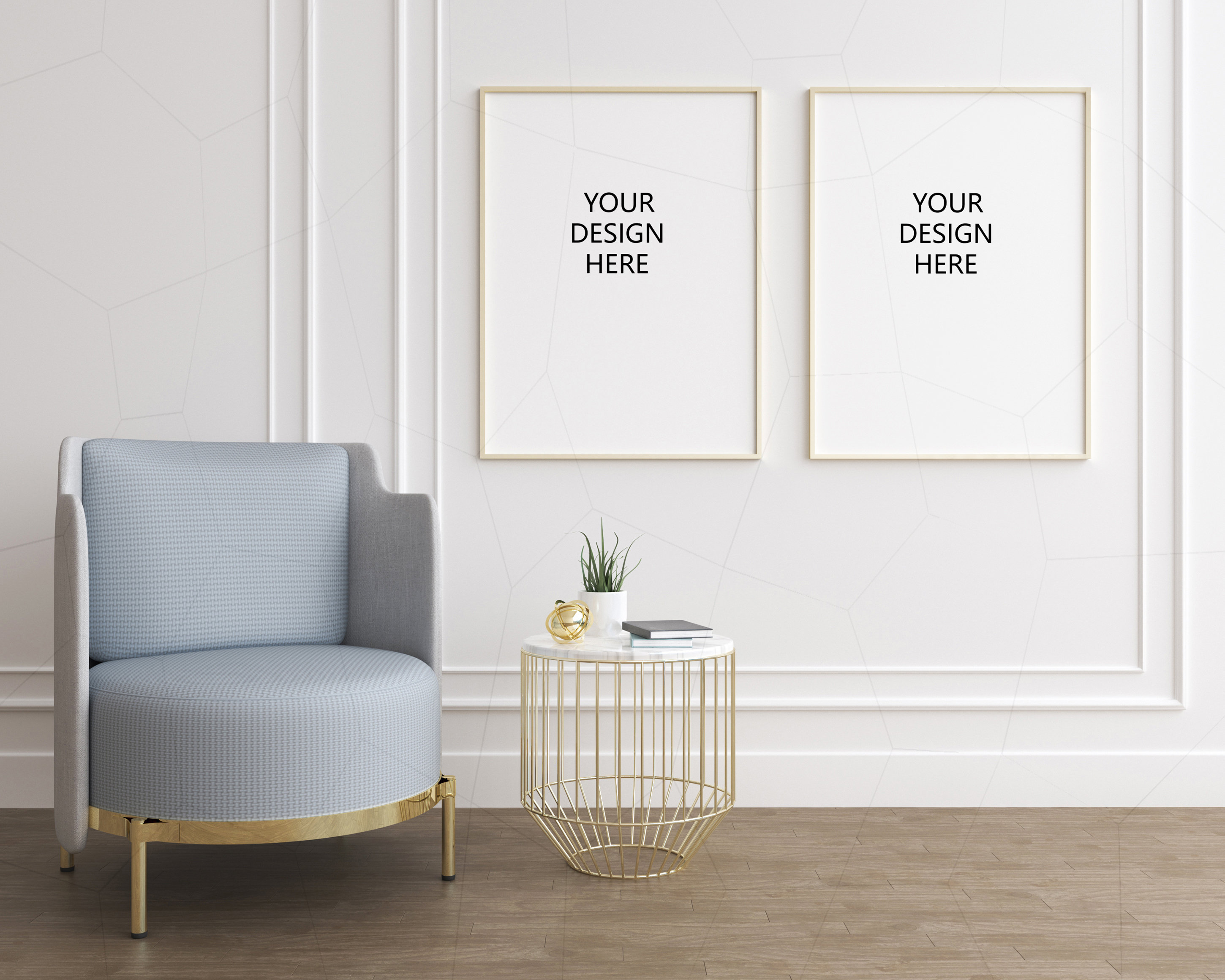 Мокапы для картин в интерьере бесплатные