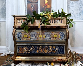 Bombe Chest - Refinished Furniture Art