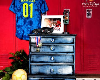 End Table Pop Art Style -  Refinished