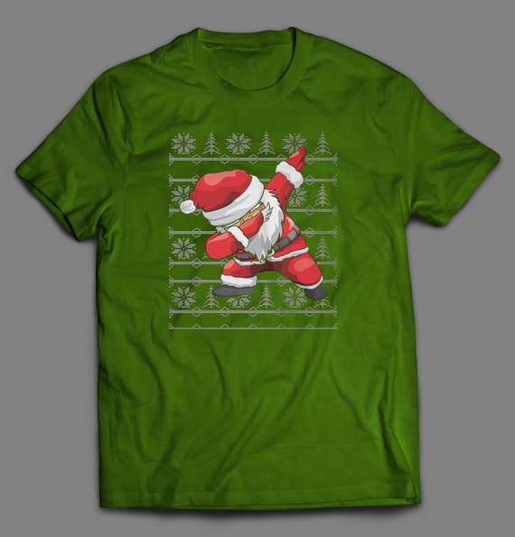 Black Santa Dab Awesome Apparel Gildan Long Sleeve Tee T-Shirt