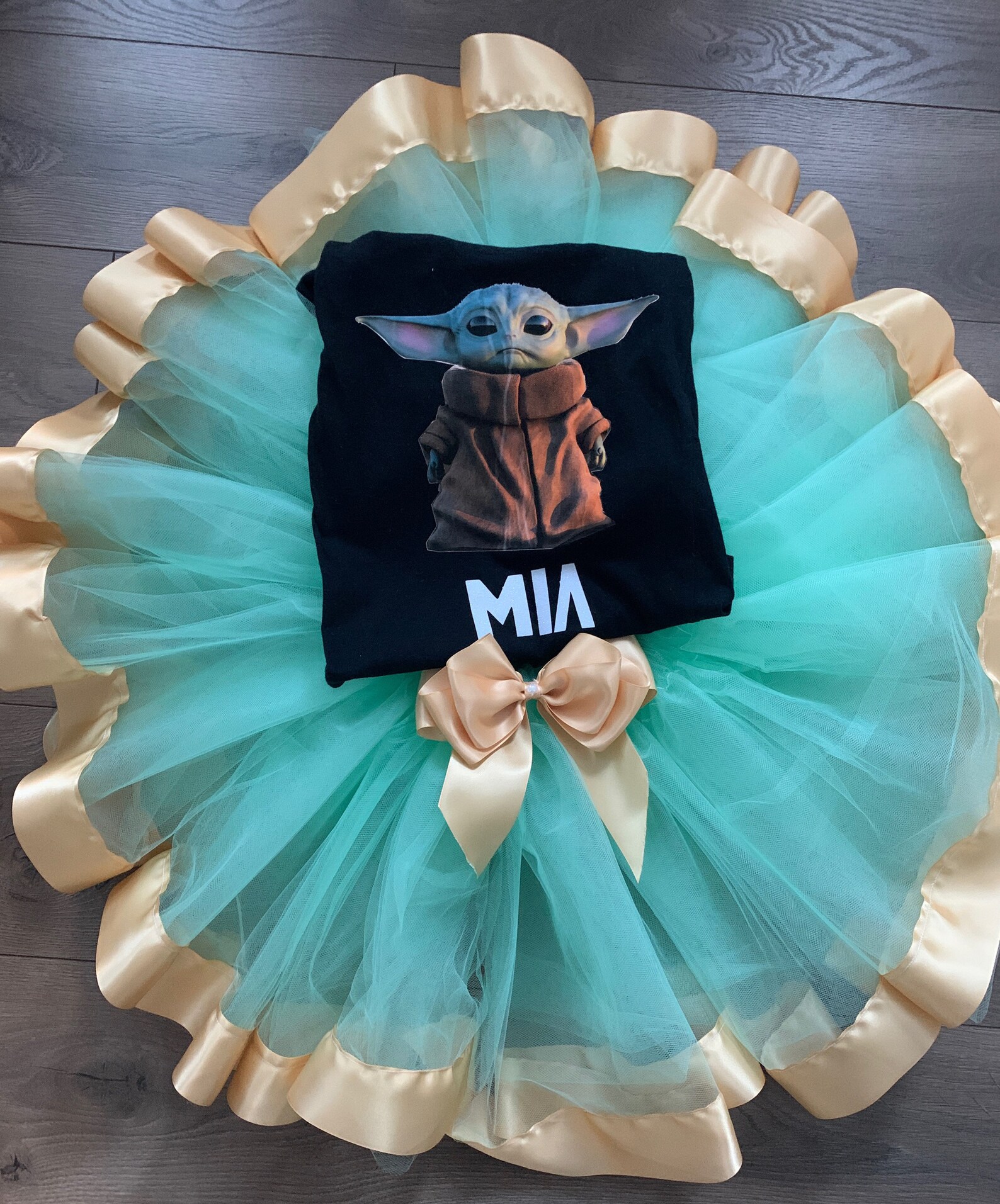 Baby Yoda Tutu Outfit Tutu Dress Birthday Baby Yoda Star Etsy UK