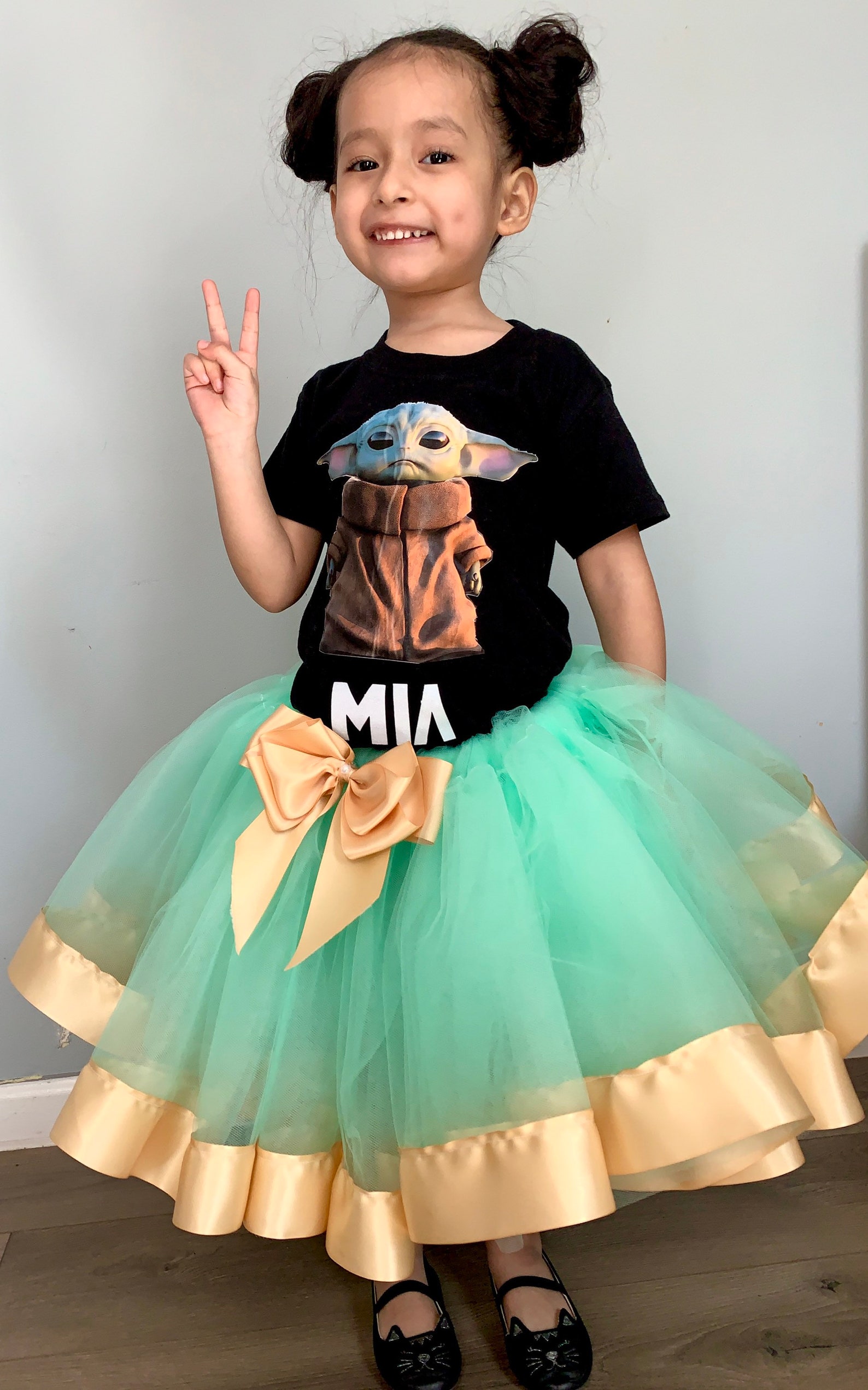 Baby Yoda Tutu outfit Tutu dress Birthday baby Yoda Star Etsy