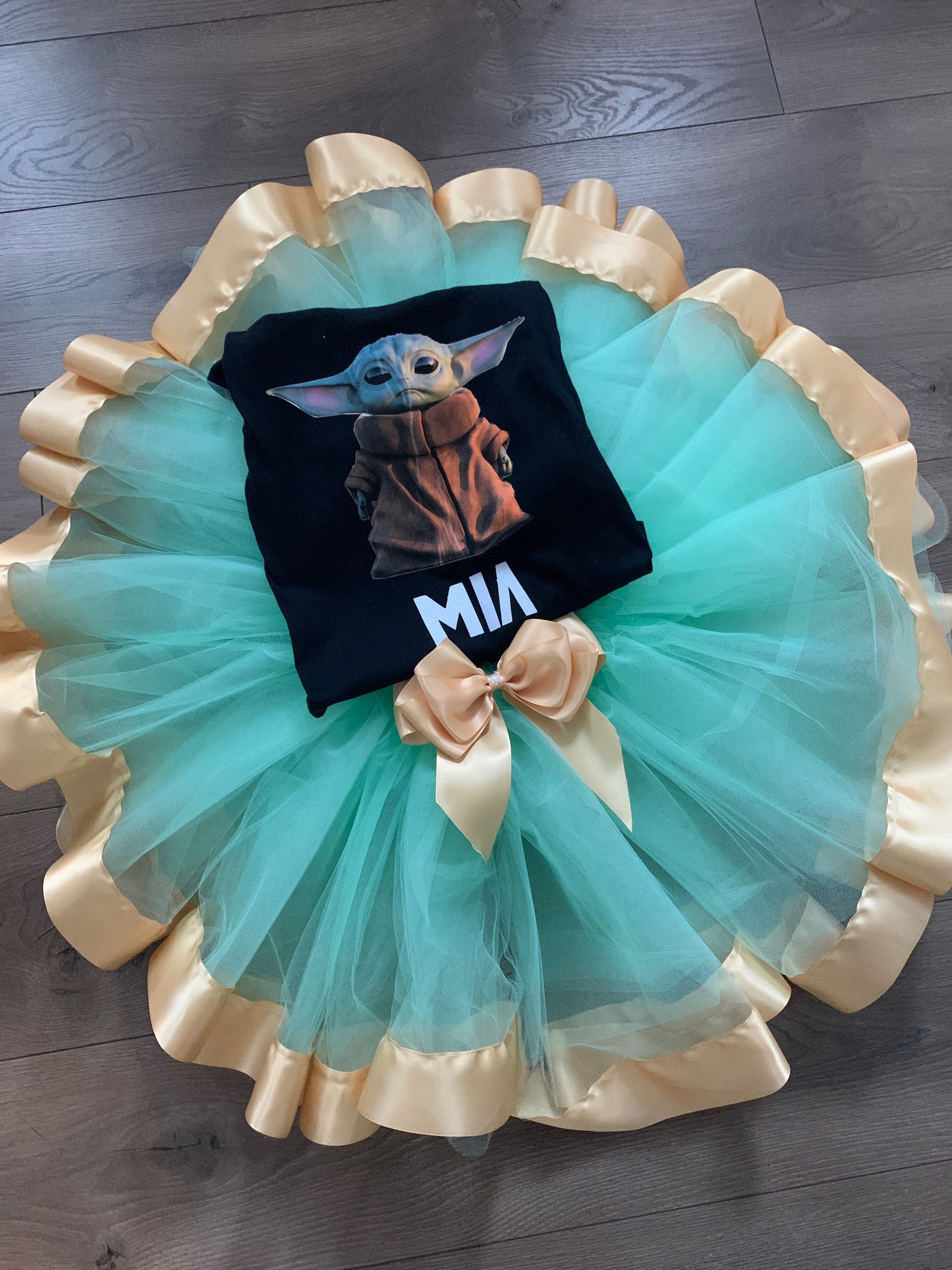 Baby Yoda Tutu Outfit Tutu Dress Birthday Baby Yoda Star Etsy UK