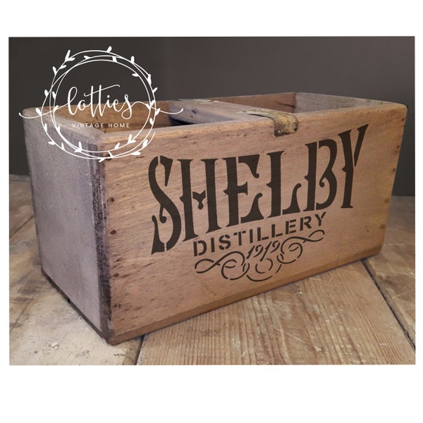 A5 Stencil Peaky Blinders SHELBY DISTILLERY - Furniture Crates Fabric Shabby Chic Art & Crafts Upcycle  - Reusable 190 Mylar