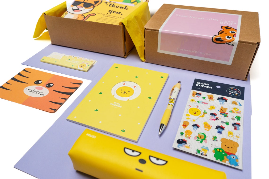 Cute Korean Stationery Monthly Subscription Box TRIAL / Cute Etsy