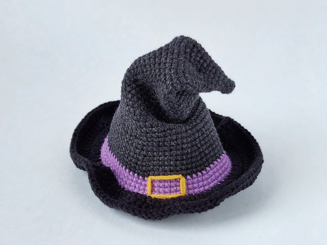 Witch hat small amigurumi pattern. Halloween crochet pattern Etsy