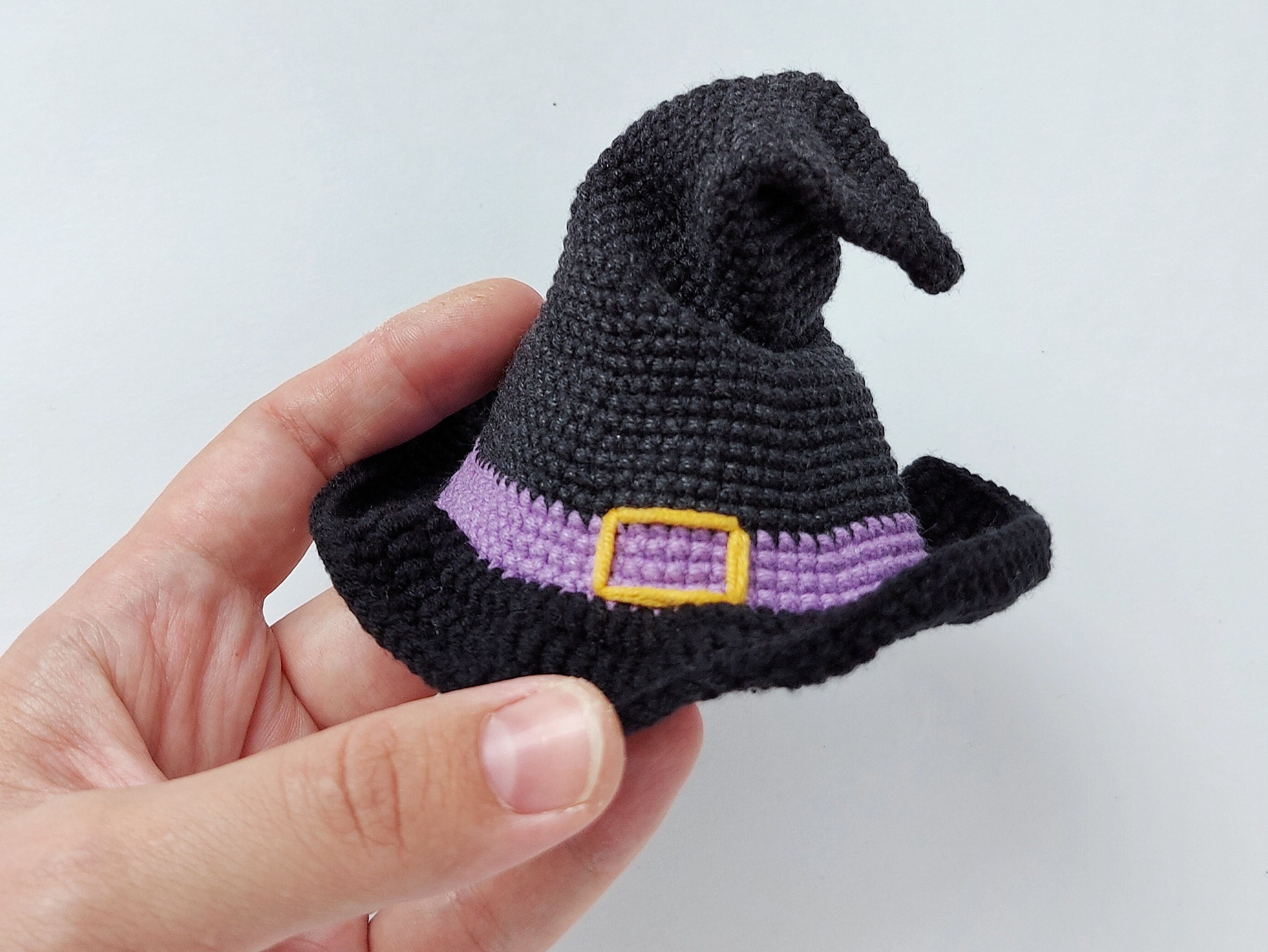 Witch hat small amigurumi pattern. Halloween crochet pattern Etsy