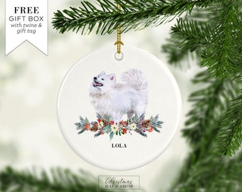samoyed christmas ornament