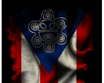 Puerto Rico Flag Sticker Decal,Taino Star ,Bandera , Car, Boricua, Puerto Rican