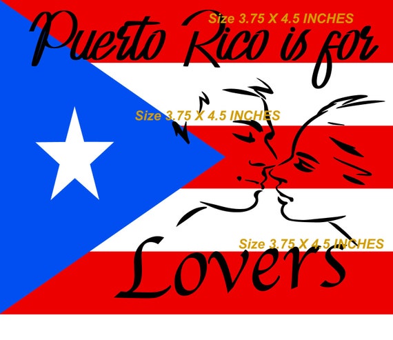Puerto RICO Flag Sticker (Pack of 2) Decal, Bandera Boricua Puerto Rican Flag