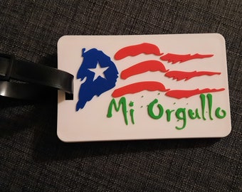 Puerto Rico Flag ID Tag, Luggage, Backpack, Bags