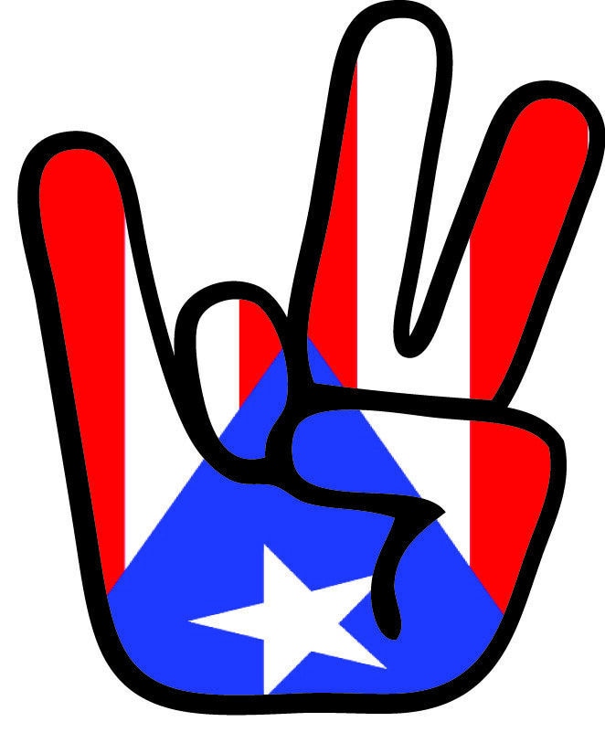PR Puerto Rican Decal Sticker Boricua Puerto Rico Flag JDM Shocker Hand sticker Import Drift Car Bandera Puerto Rico