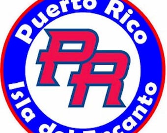 Puerto Rico Flag Sticker Decal, Bandera , Car, Boricua, Puerto Rican, PR Isla Del Encanto Circle