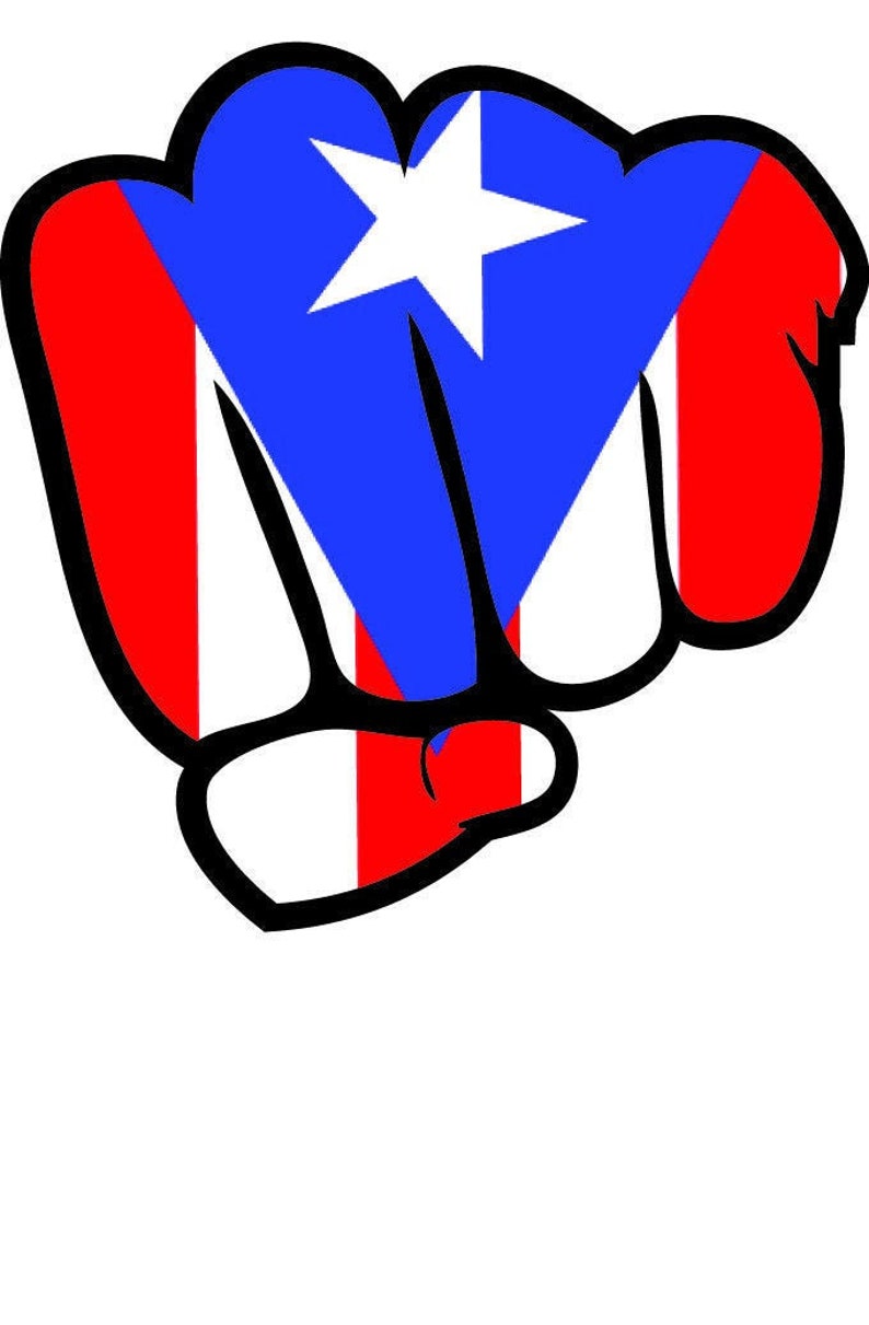 Puerto Rico Flag JDM Shocker Hand Sticker ,import Drift Car, Boricua