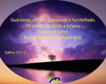 Versos Bíblicos Mensajes Cristianos Sticker Biblia Decal Calcomanía Size 4.75 X 3.50