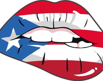 Puerto Rico Flag Stickers, Vinyl Decal, Bandera Boricua, Puerto Rican Flag