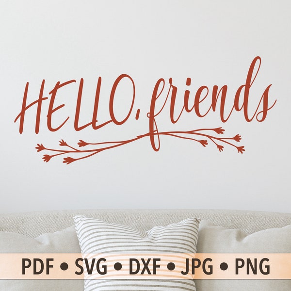 Hello Friends - Etsy