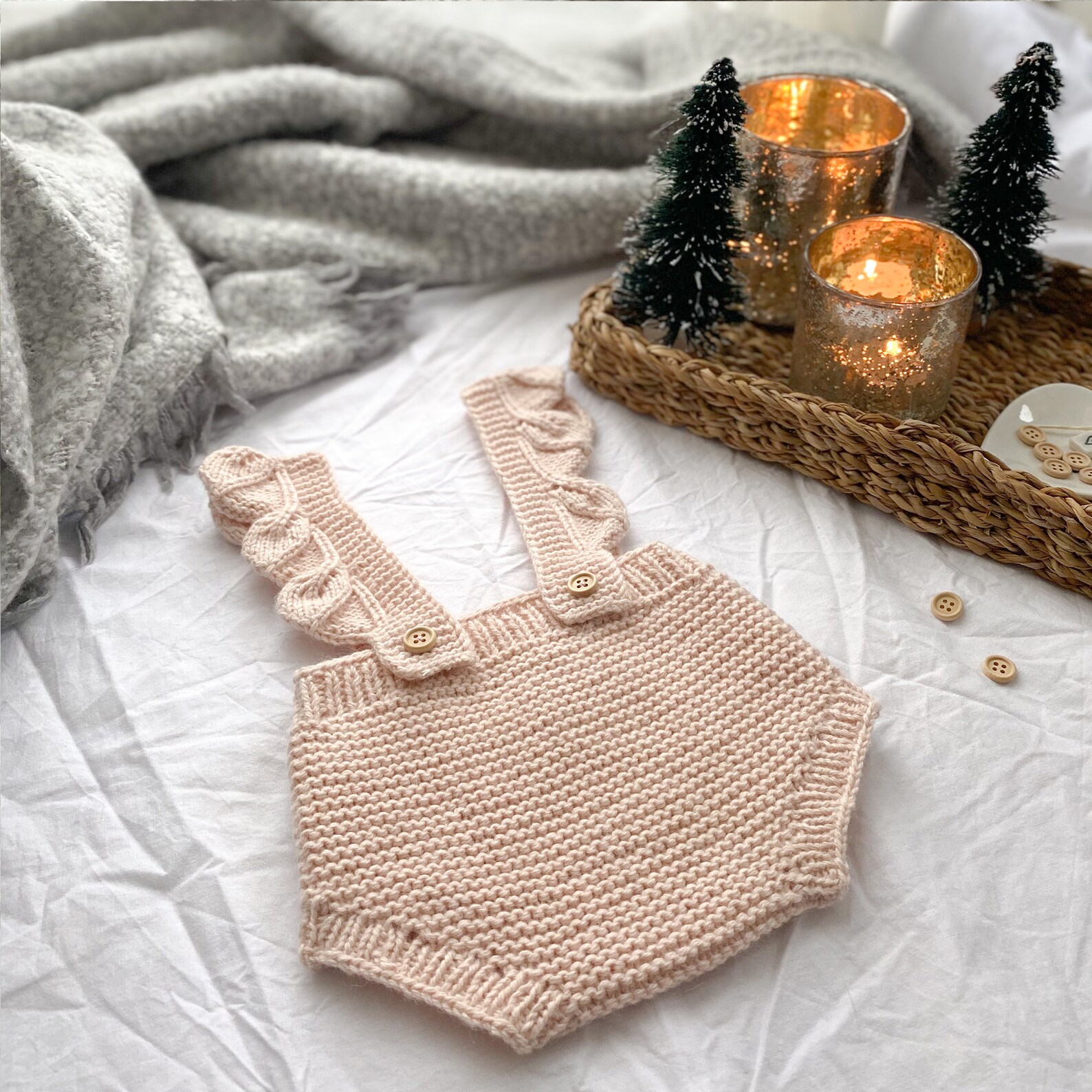 Baby Bloomers Pdf Knitting Pattern Two Strap Versions Instant Download