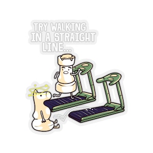 Funny Chess Player Quote Gym Fitness Workout Rook Sticker