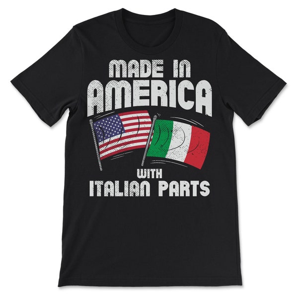 Made In America With Italian Parts USA Patriotic