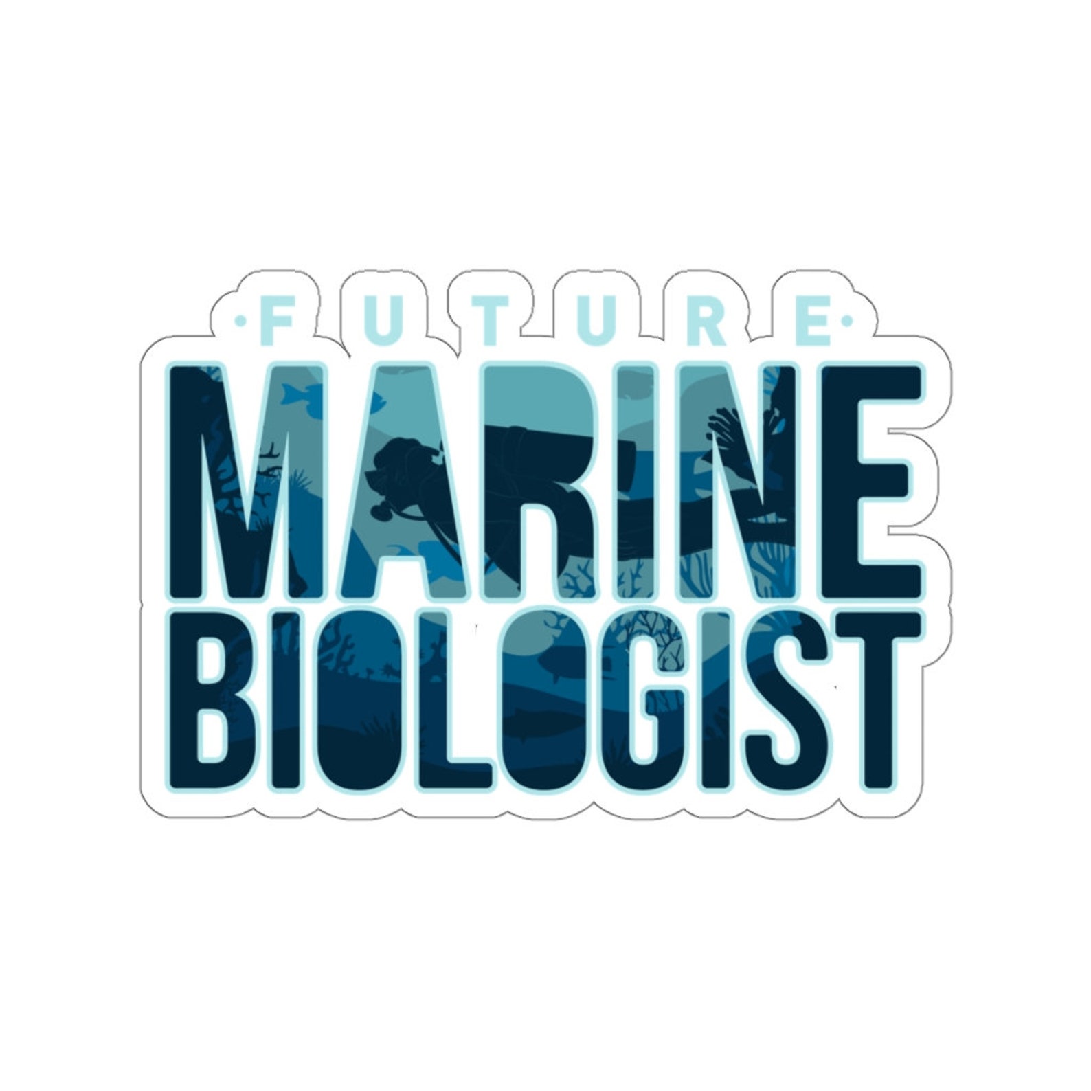 Ocean Biology Student Future Marine Biologist Sticker Etsy