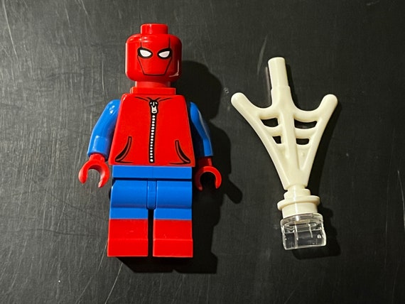Homecoming Spider man Custom Lego Minifigure Made From Real Lego Pieces Marvel Superhero Custom Lego Mini Figure Super Hero Spider Man Home Etsy