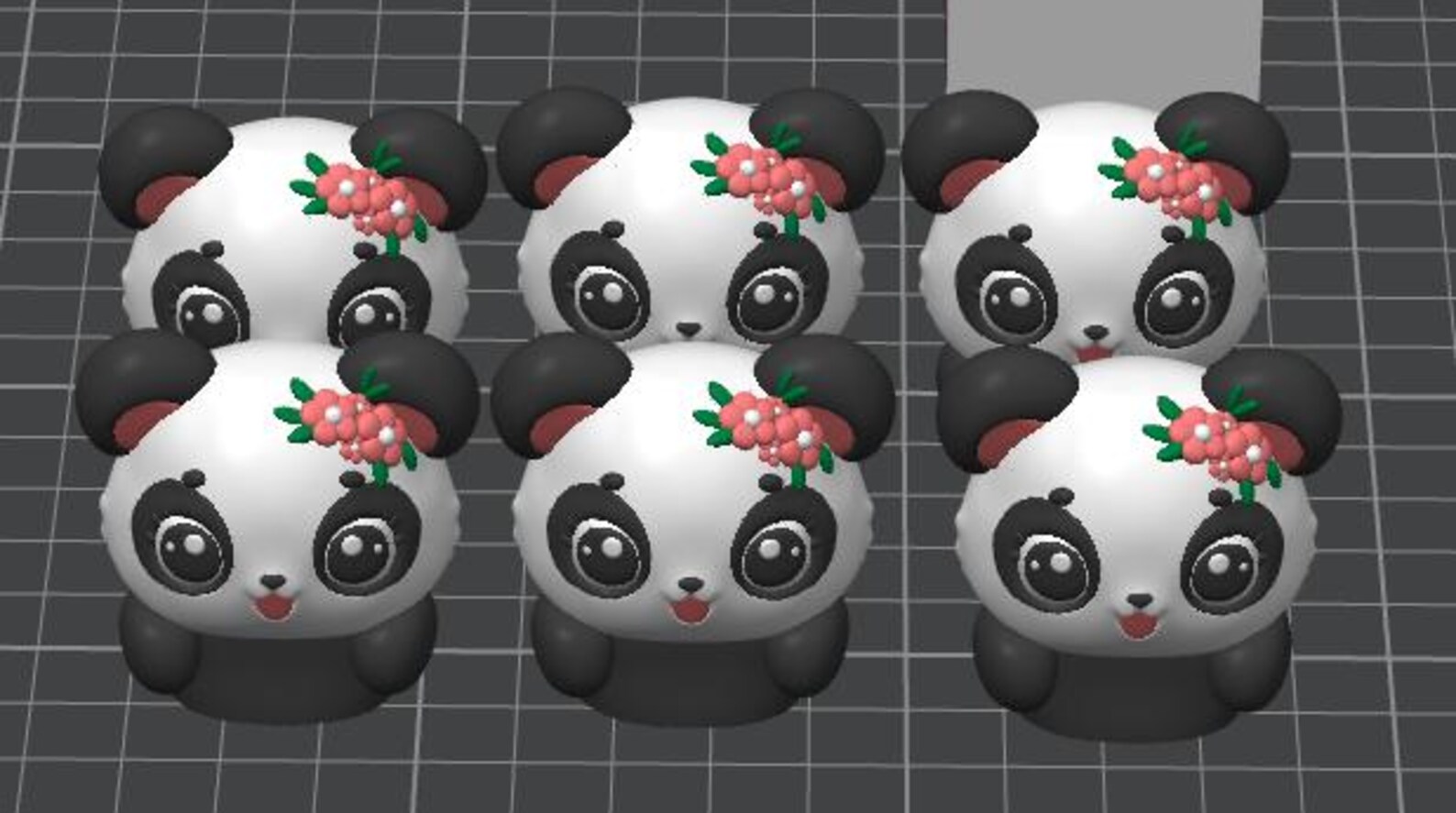 Panda Click Panda Clicker –3D Print STL File+ 3fm Easy (color or Paint in Whatever ...