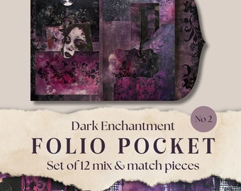 Gothic Junk Journal Folio: Dark Verzauberung Ephemera (Digitaler Download)