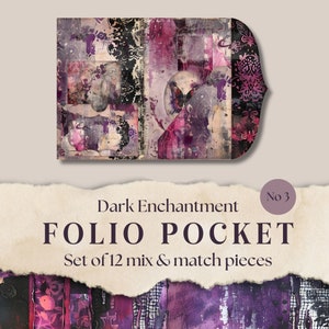 Gothic Junk Journal Folio: Mix & Match Ephemera (Digital Download)