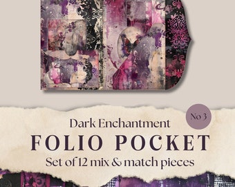 Gothic Junk Journal Folio: Mix & Match Ephemera (Digitaler Download)