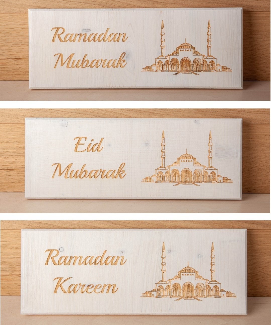 Eid Mubarak Ramadan Dekoration Home Islamische Muslimische Partei Dekoration,  Sterne Und Mond Led Holz Rama