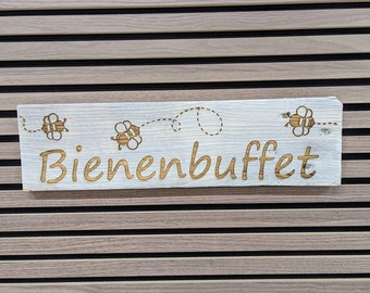 Pallet sign large bee buffet