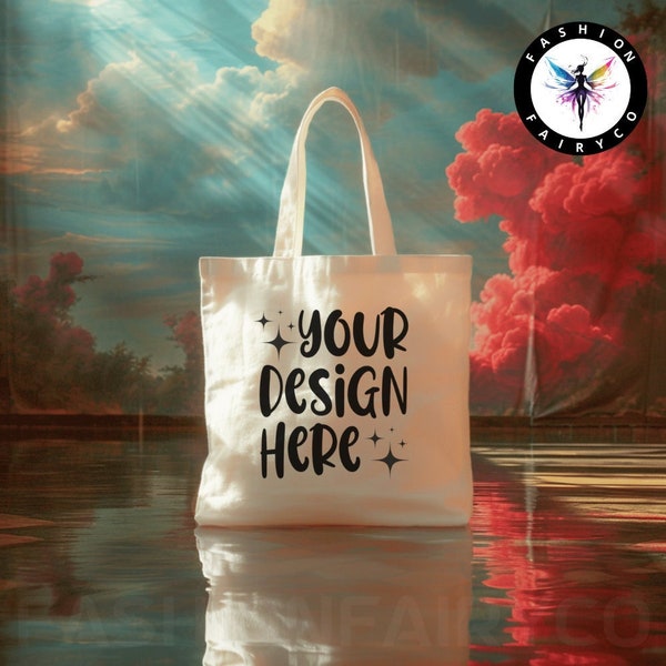 Natural Tote Bag Mockup, Canvas Tote Bag mock, Artistic Tote Bag Mock, Model Tote bag mock, Canvas Tote Bag Mockup