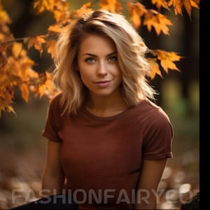 Rust Bella Canvas 3001 Mockup, Halloween Rust Shirt Mockup, Fall Bella Canvas Model Mockup, Rust T-shirt Mockup, Bella Canvas Rust Mockup