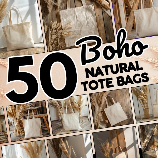 Boho Theme Natural Tote Bags Mockup Bundle, Natural Canvas Bohemian Tote Bag Mockups, Tan Totes Mock, Sand Totebags Mockups