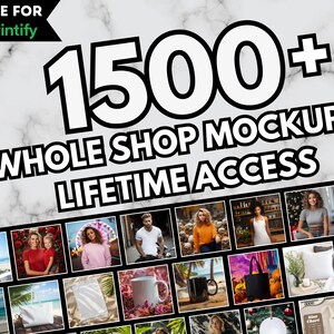 1500+ Mockupów Mega PNG Bundle Rosnący Każdego Dnia! Cały Sklep Bundle, Bella Canvas Mockups, Gildan Mockups, SVG PNG Designs