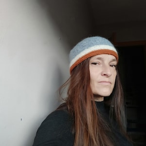 Woollen hat - hand made using ancient needle binding technique