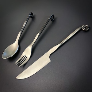 Hand-Forged Cutlery Set