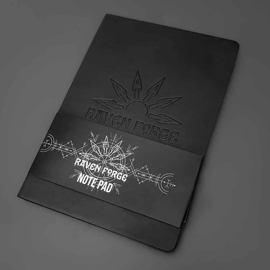 Forge Notebook Soft-touch Embossed Raven Forge Notebook - Etsy UK
