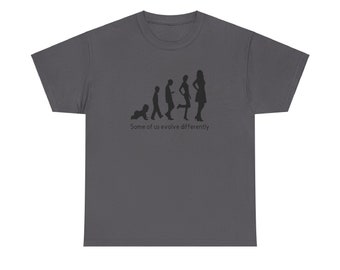 Some of Us Evolve Differently Unisex Ultra Cotton Tee, Transgender, Trans MTF, LGBTQ, LGBT, Transition, Queer, Coming Out