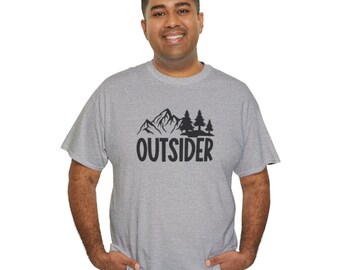 Outsider Tee, Outsider Life, Mountain Shirt, Nature Shirt, Outdoor Enthusiast Shirt, Hiking Shirt, Trendy Outsider Tee