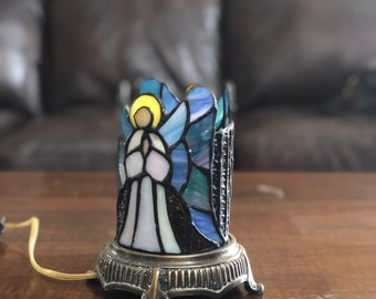 Abajur vintage de vitral nº 773