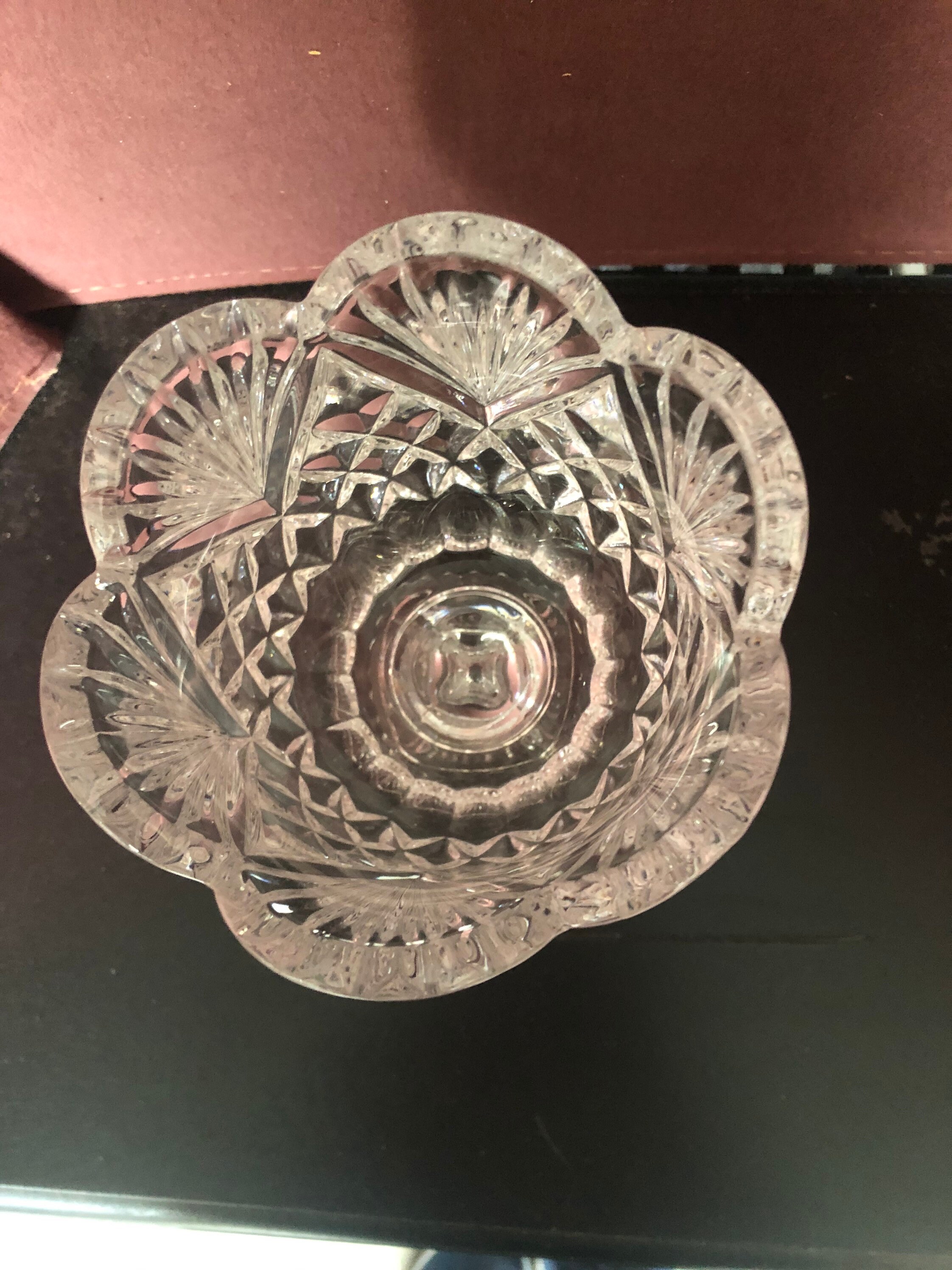 Vintage Crystal bowl/votive holder 384 Etsy