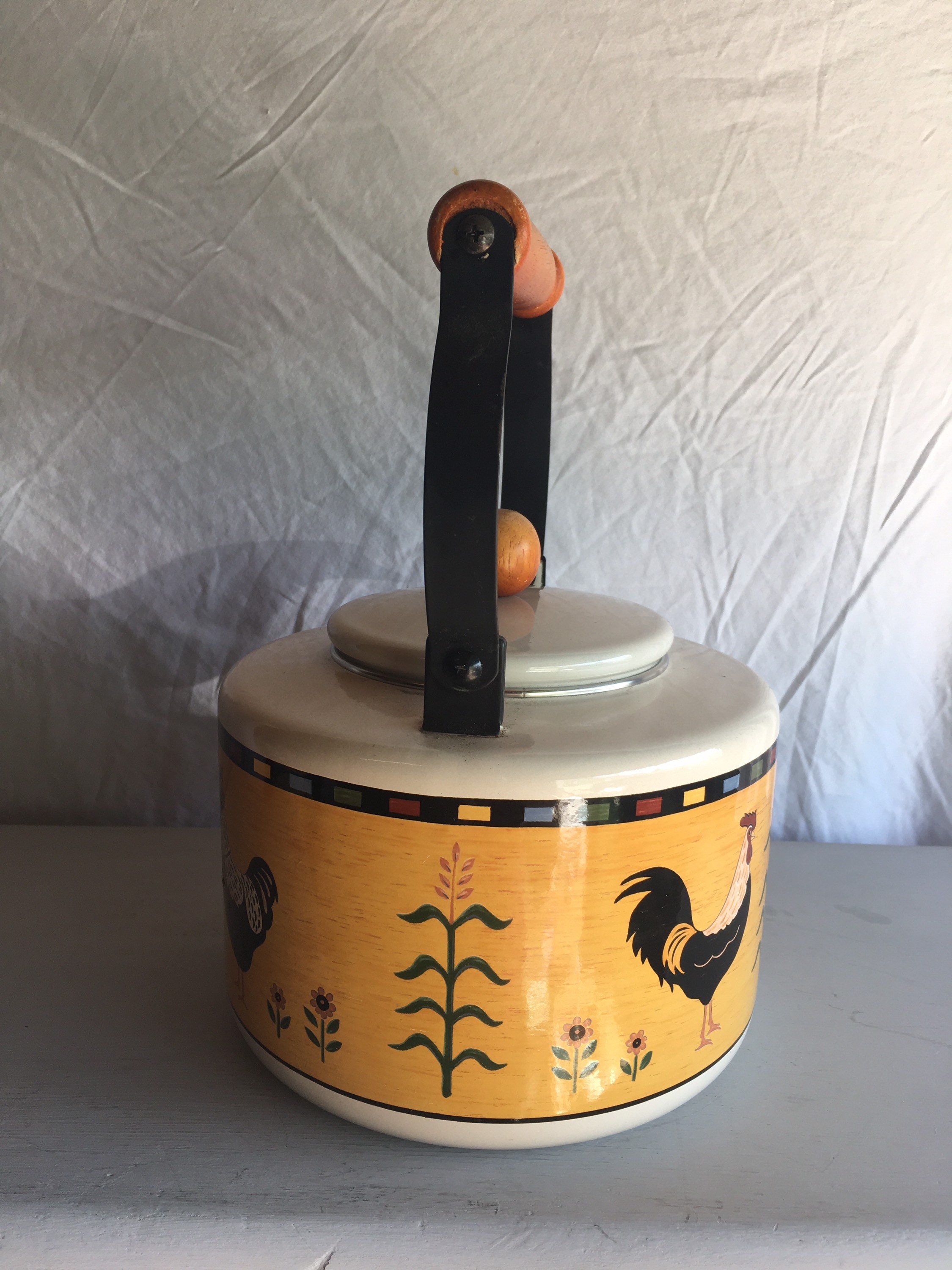 Vintage Rooster Tea Kettle 674 Etsy