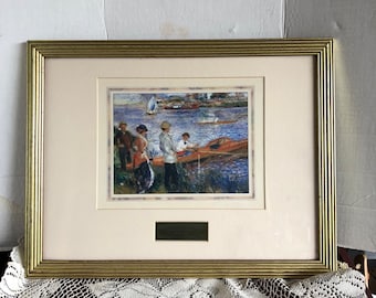 Vintage framed Oarsman at Chatou by Pierre Auguste Renoir #893